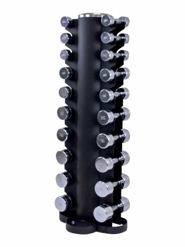 Dumbbelltower+chrome dumbell-set 1-10kg