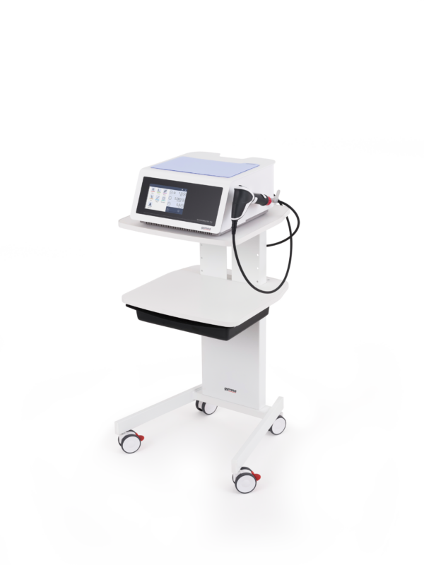 gymna shockmaster 300 op trolley voor radiale shockwave therapie