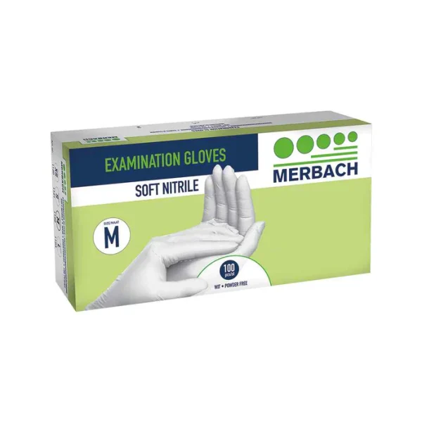 Nitrile soft handschoenen wit poedervrij - Afbeelding 2