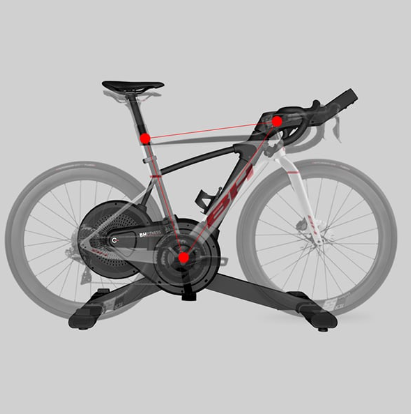 bh fitness exercycle plus geometrie gebaseerd op aerolight