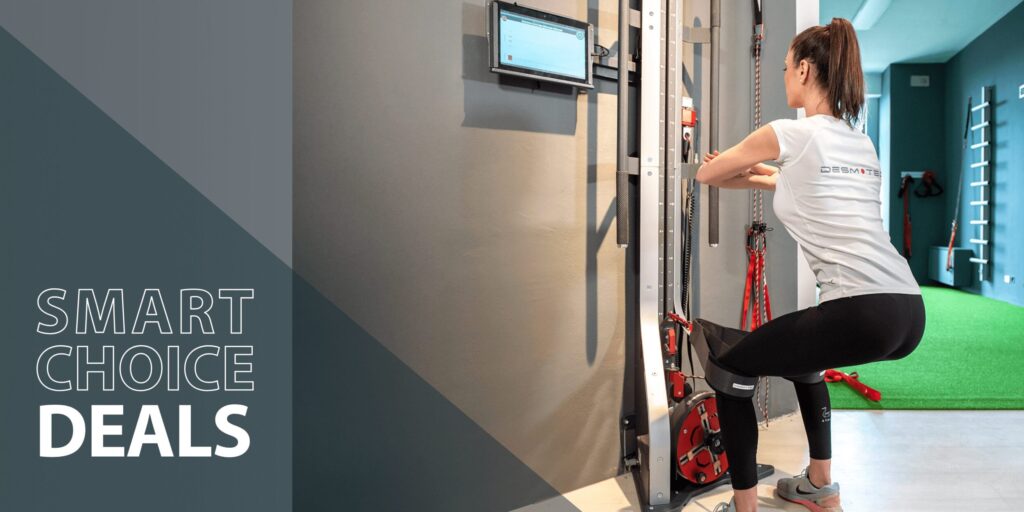 Smart Choice Deals bij Gymna Nederland fysiotherapie praktijk Desmotec flywheel